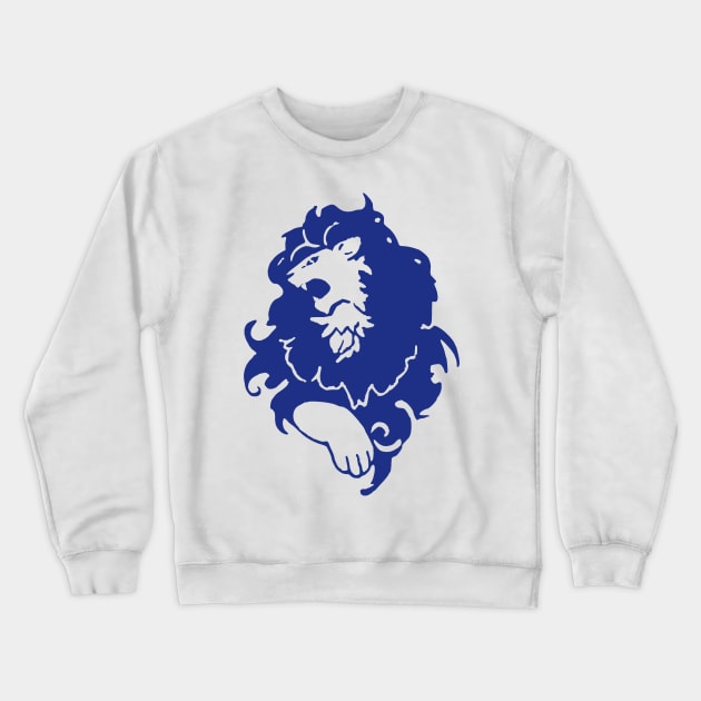 Blue Lion Crewneck Sweatshirt by Sonchezz